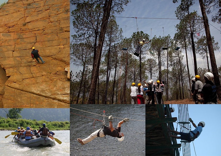 Outbound Training Snapshots Collage